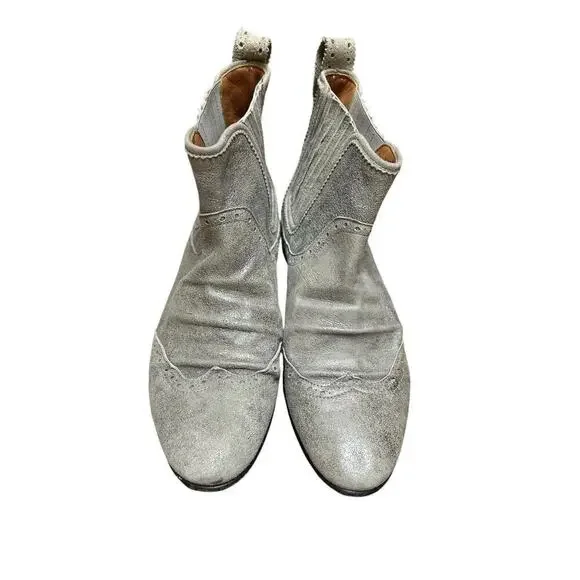 RARE Golden Goose Deluxe Virginia Suede Metallic Bootie - 40 / Fits 8.5 - Picture 2 of 9